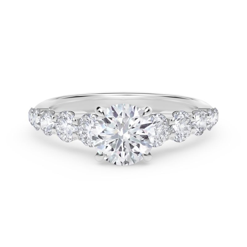 de Beers Forevermark .56ct Oval Diamond Engagement Ring