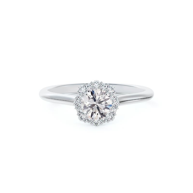 De Beers Forevermark Unity™ Oval Diamond Solitaire Engagement Ring 18K