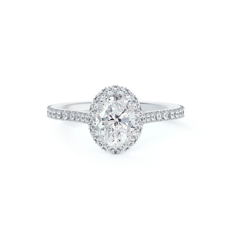 De Beers Forevermark Center of My Universe® Oval Halo Engagement