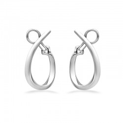 Sterling Silver U Hoop Earrings
