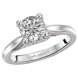 Solitaire Semi-Mount Diamond Ring