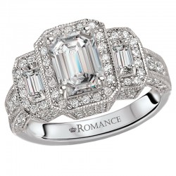Halo Semi-Mount Diamond Ring