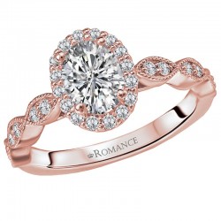 Halo Semi-Mount Diamond RIng