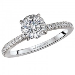 Peg Head Semi-Mount Diamond Ring
