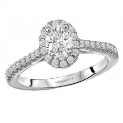 Halo Semi-Mount Diamond Ring