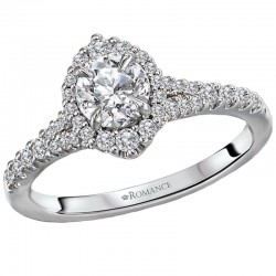 Halo Diamond Semi-Mount Ring