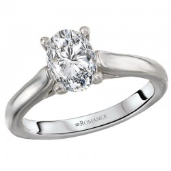 Solitaire Semi-Mount Diamond Ring