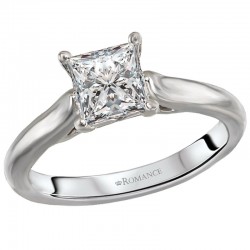 Solitaire Semi-Mount Diamond Ring