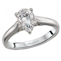 Solitaire Semi-Mount Diamond Ring