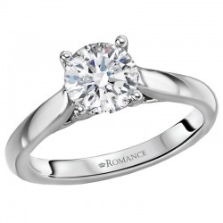 Solitaire Semi-Mount Diamond Ring