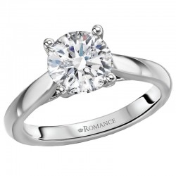 Solitaire Semi-Mount Diamond Ring