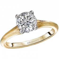 Diamond Solitaire Semi-Mount Engagement Ring