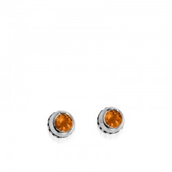 Antigua Birthstone Stud Earrings - Citrine