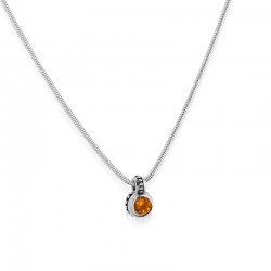 Antigua Birthstone Solitaire Pendant - Citrine