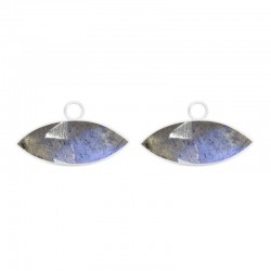 Mekong Labradorite Silver Earring Jackets