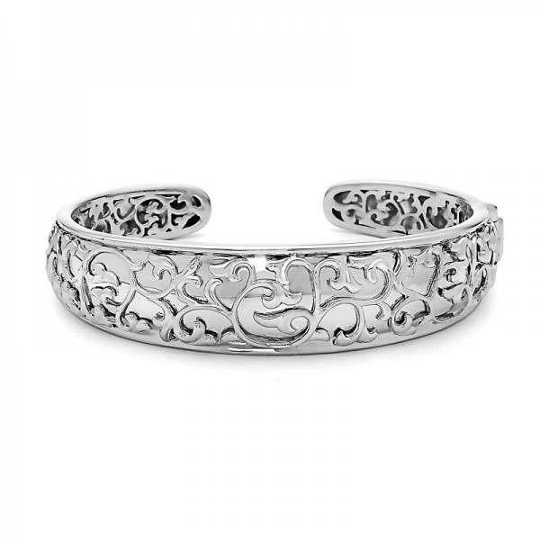 Sterling Silver Ivy Lace Cuff Bracelet