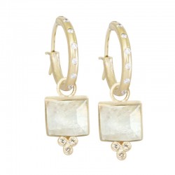 Ariana Moonstone 18KY Earring Charms (Charms only)