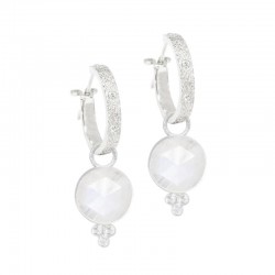 Chloe Moonstone Silver Earring Charms (Charms only)