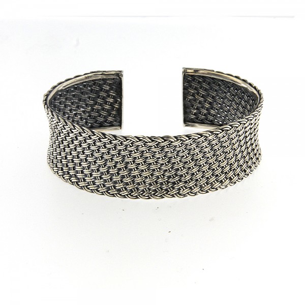 Samuel B. Sterling Silver Woven Bracelet