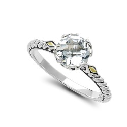 Samuel B. Sterling Silver & 18KY Glow Ring