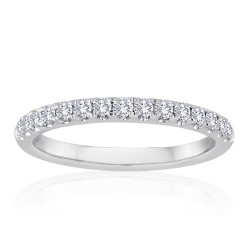 White Gold Pave Band