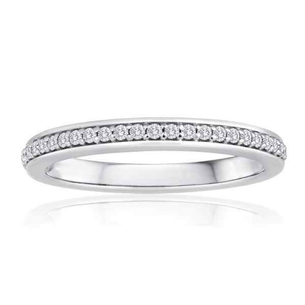White Gold Pave Band