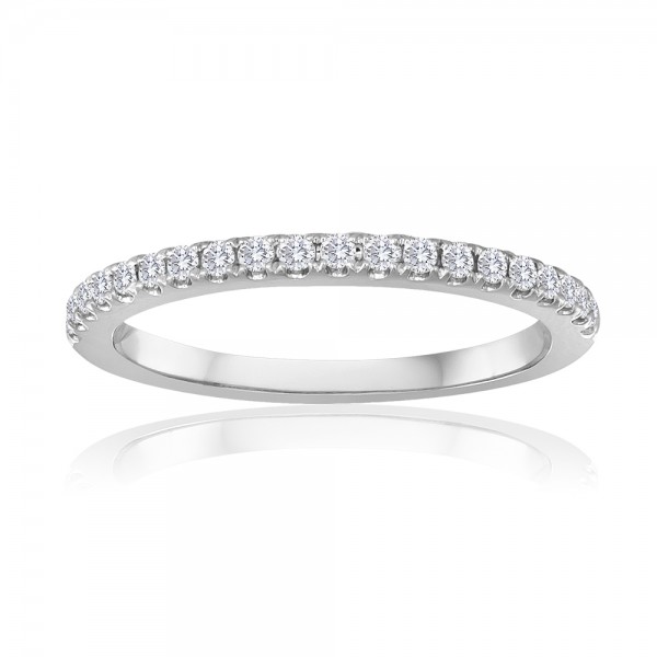 White Gold Pave Band