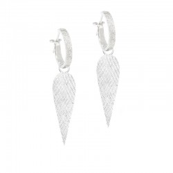 Angel Wings 30mm Silver Earring Charms (Charms only)