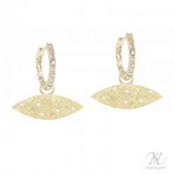 Alien Invasion Diamond 18KY Earring Charms (Charms only)