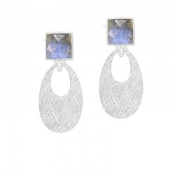 Easter Basket 25mm Silver Earring Charms (Charms only)