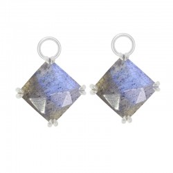 Spirit Labradorite Silver Earring Charms (Charms only)