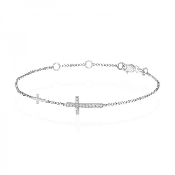 Luvente Diamond Cross Bracelet
