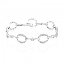 Luvente Diamond Oval Link Bracelet