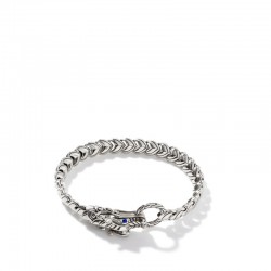 Legends Naga Silver and Blue Sapphire Dragon Bracelet-M