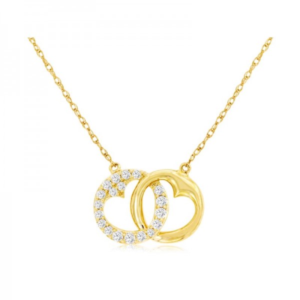 14KY Diamond Heart Necklace
