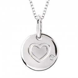 SS Diva Diamonds® Heart Charm Pendant