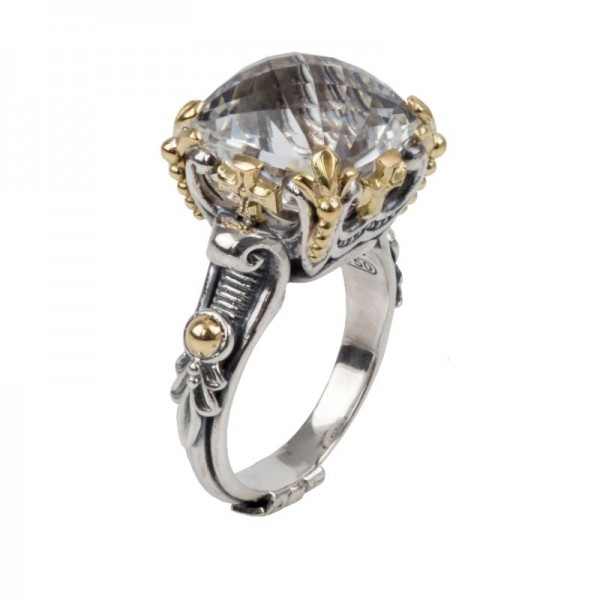 Women's  Pythia Collection Silver & 18KY Gold Ring, Size 7
