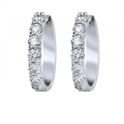 18KW .50ctw Diamond Fashion Earrings