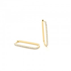 14KY Diamond Huggie Earrings