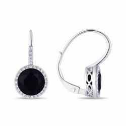 Luvente Onyx & Diamond Earrings