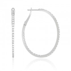 Luvente Diamond Medium Hoop Earrings