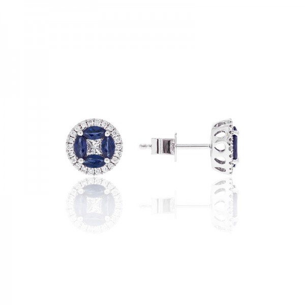 Luvente Sapphire & Diamond Earrings
