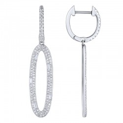 Luvente Diamond Drop Oval Earrings