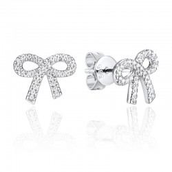 Luvente Diamond Bow Stud Earrings