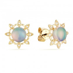 Luvente Opal & Diamond Earrings