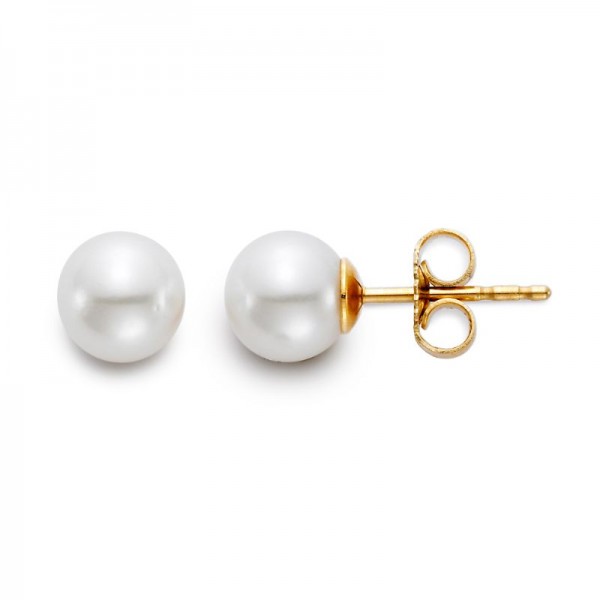7.5-8MM Akoya Pearl Stud Earrings