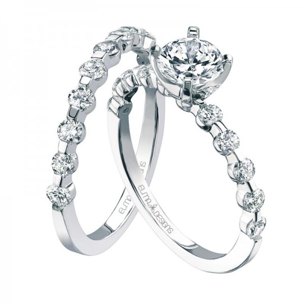 18KW Engagement Ring Semi-Mounting