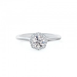 De Beers Forevermark Center of My Universe® Floral Halo Engagement Ring