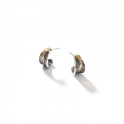 Bamboo J Hoop Earrings