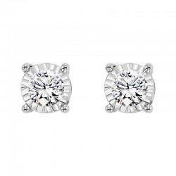 14KW Diamond earrings 1.00ct tw